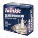 Twinkle’s polishing kit includes polishing cream and an applicator, and is generally less messy to work with than lotion polishes.